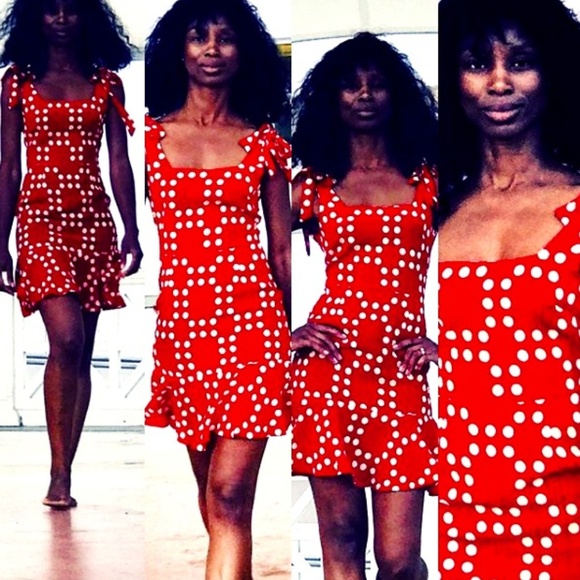 Red Polka Dot Mini Dress - Picture 5 of 7